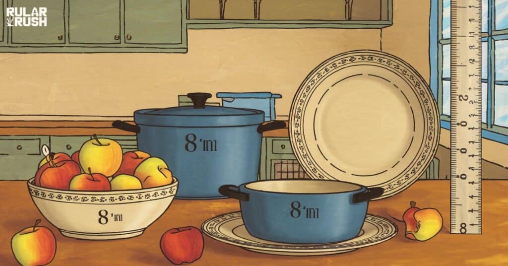 Everyday Items That Measure 8 Inches:In the Kitchen