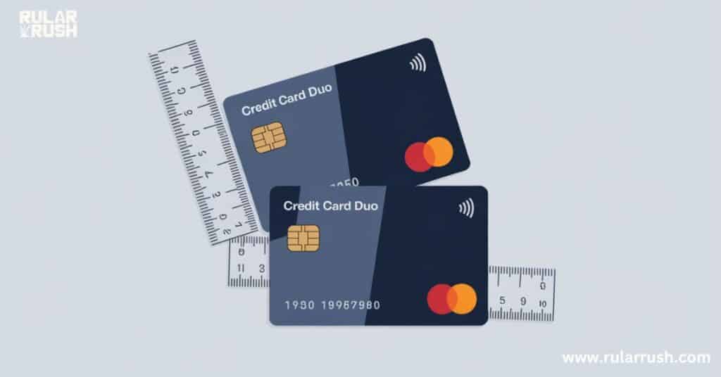 3. Credit Card Duo: Plastic Rulers