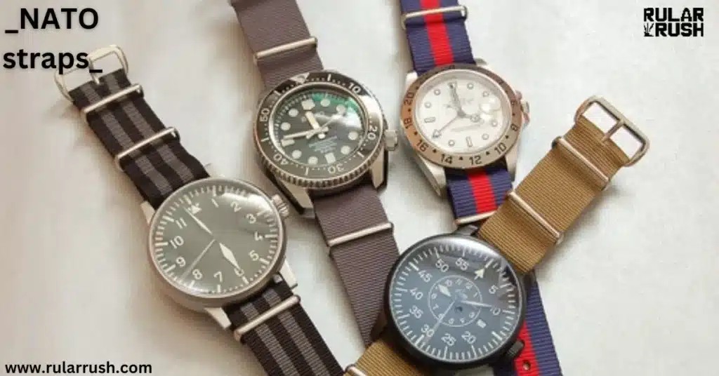 NATO straps: Casual and colorful, adding personality to your watch.